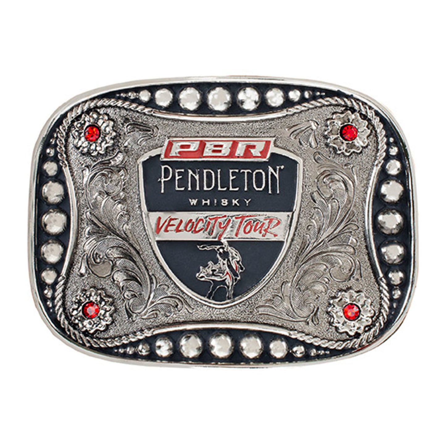 PBR Velocity Tour Belt Buckle - Front View