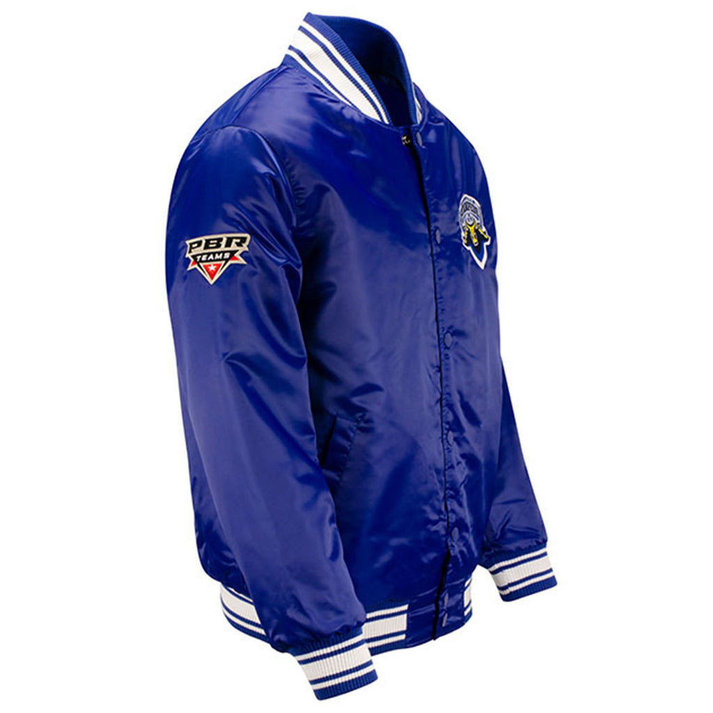 Nashville Stampede Satin Starter Jacket - Blue | PBR Shop