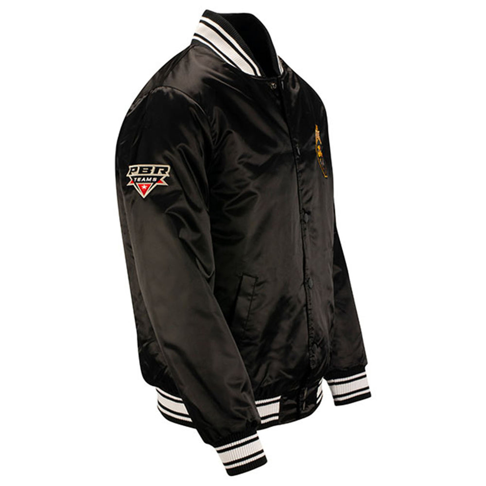 Texas Rattlers Satin Starter Jacket - Angled Right Side View