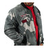 PBR Camo Bomber Jacket - Model Image Zoomed in Right Side View