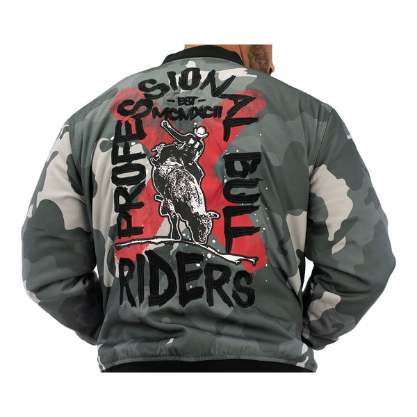 PBR Camo Bomber Jacket - Model Image Back View