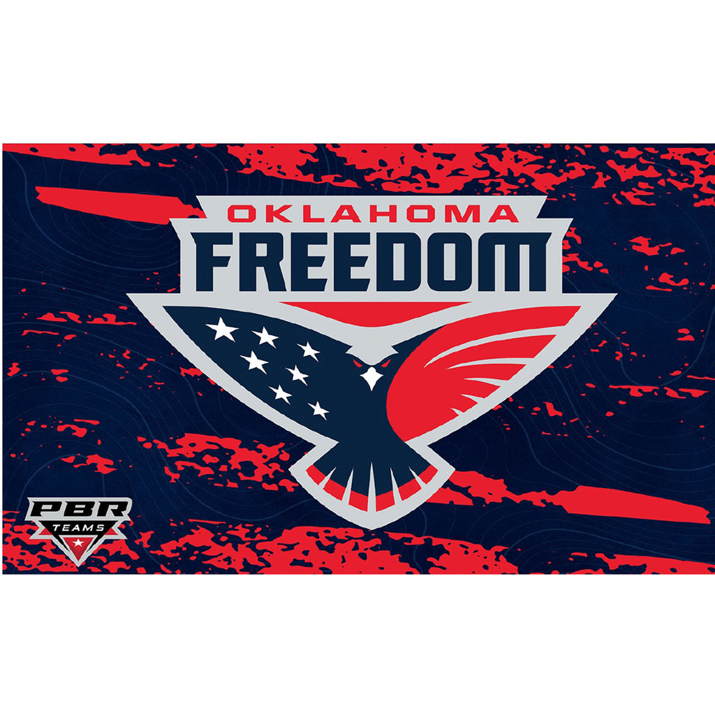 Oklahoma Freedom 3' x 5' Team Flag PBR Shop