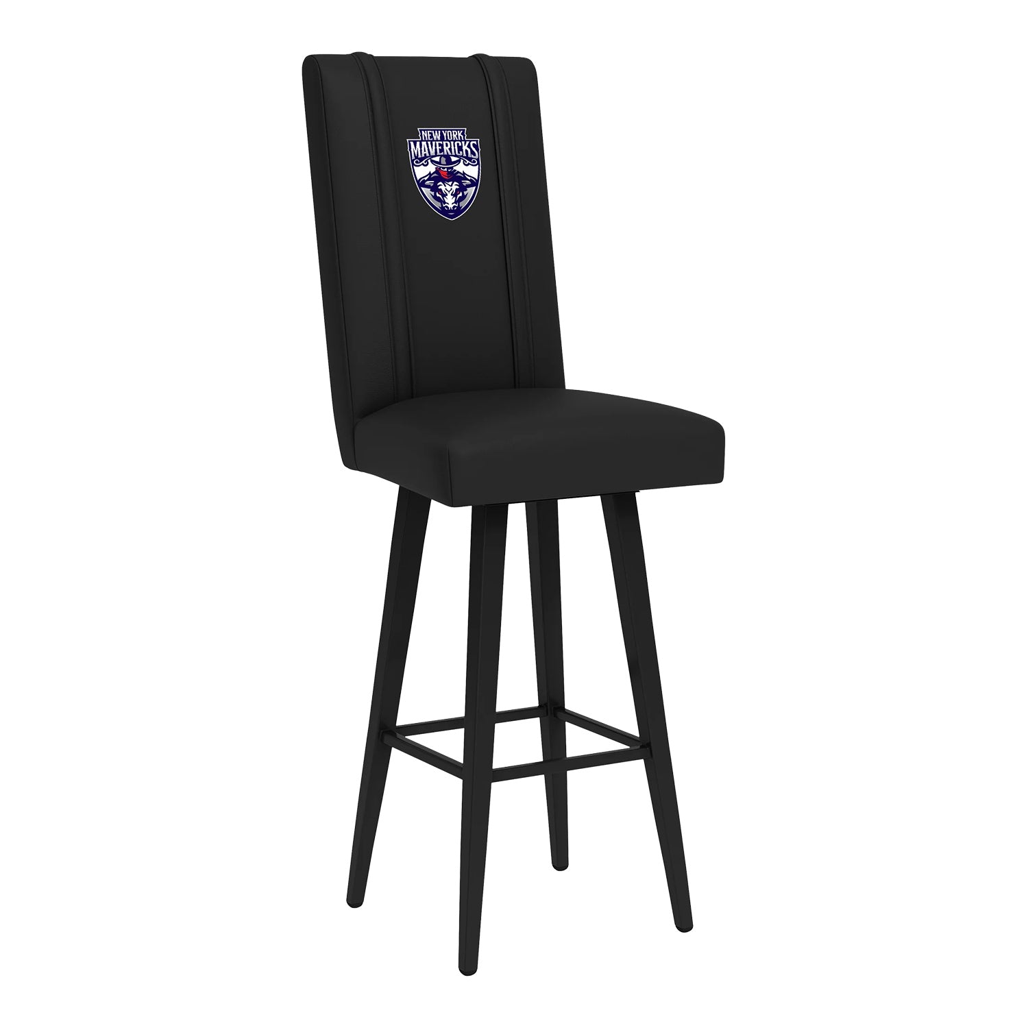 New York Mavericks Swivel Barstool - Angled Front Right VIew