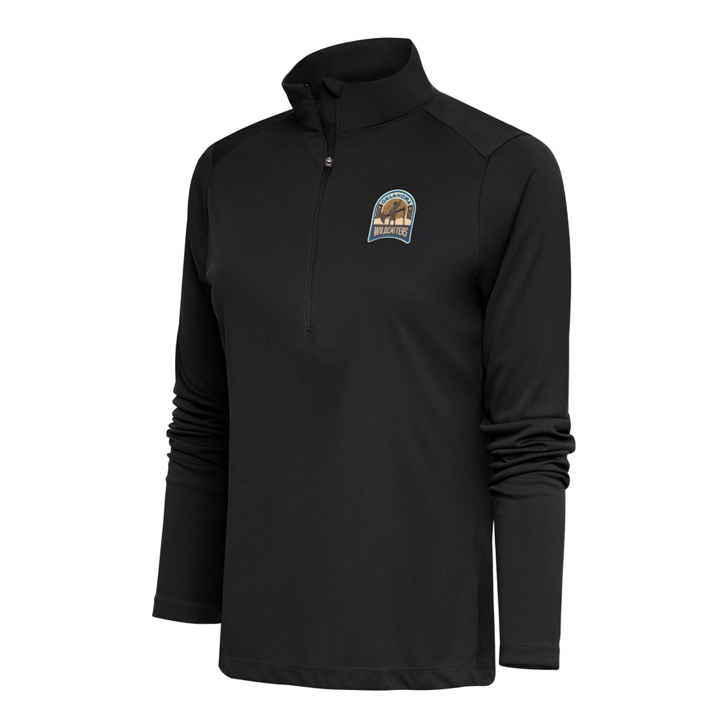 Ladies Oklahoma Wildcatters Tribute 1/4 Zip - Front View
