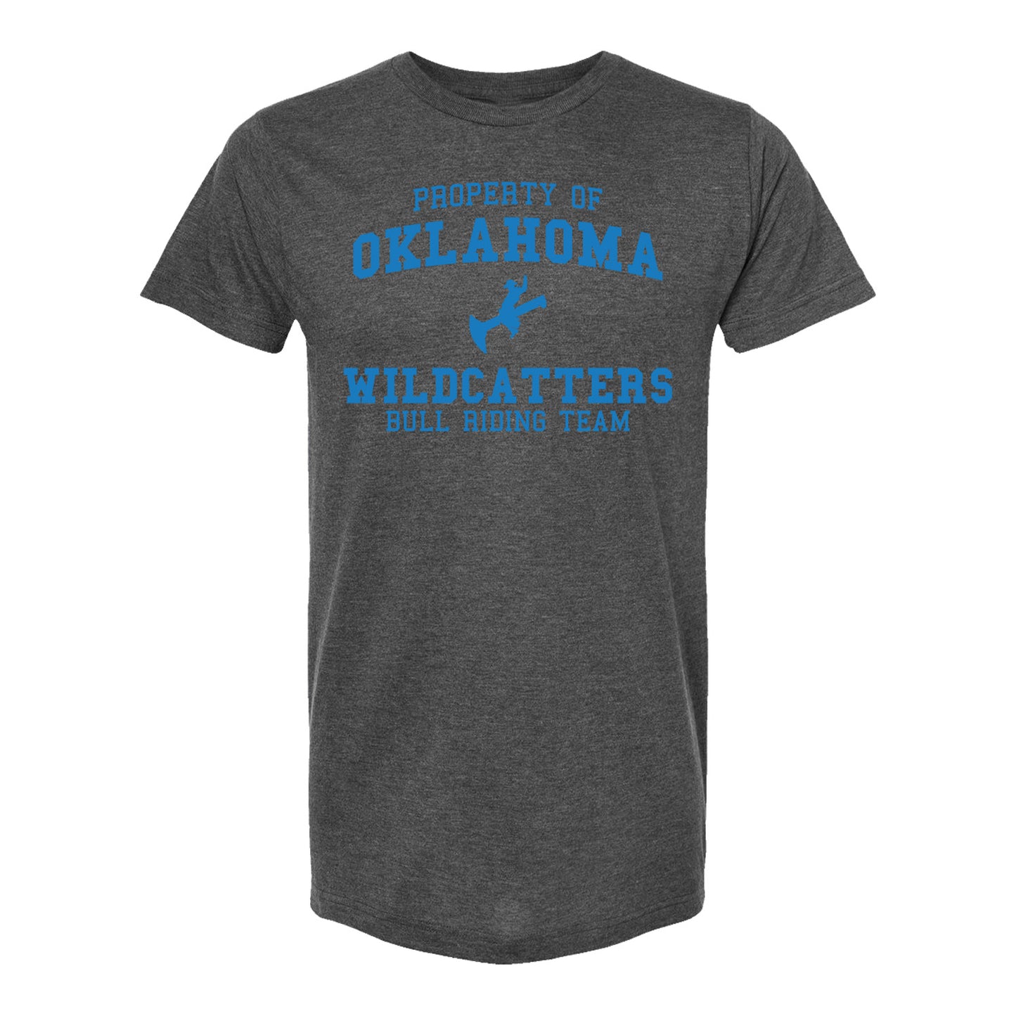 Oklahoma Wildcatters Collegiate T-Shirt in Grey - Front View