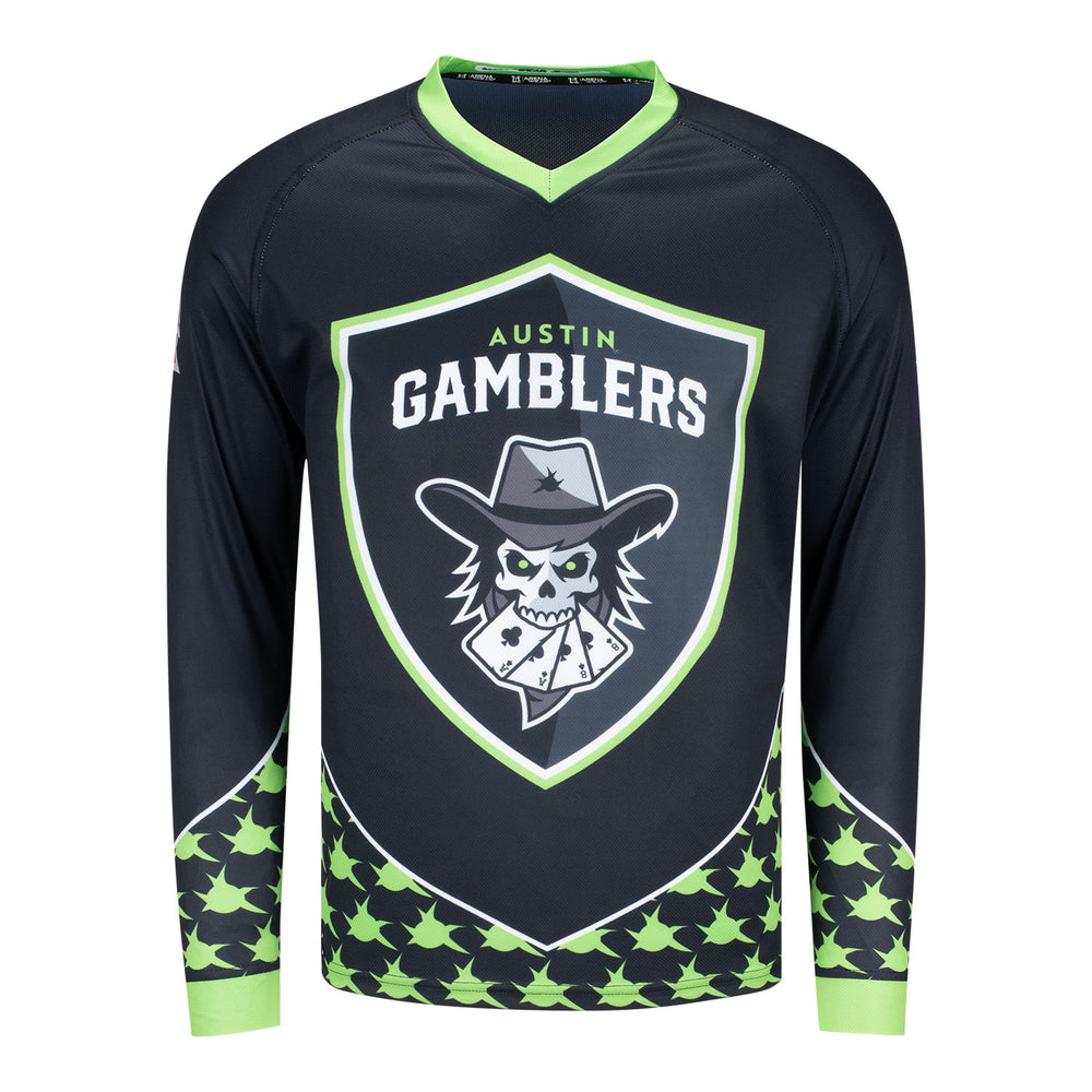 Austin Gamblers Personalized Jersey - Back View - Front View
