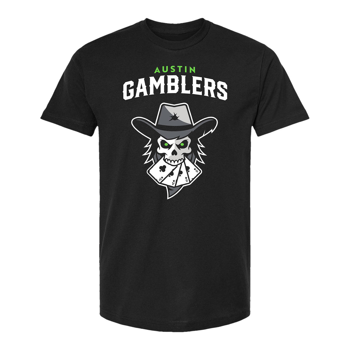 Youth Austin Gamblers Logo T-Shirt - Black