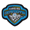 Carolina Cowboys Icon Hat Patch in Blue and Black - Front View