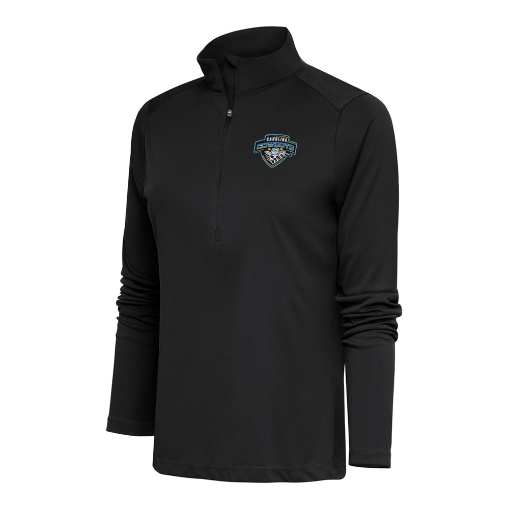 Ladies Carolina Cowboys Tribute 1/4 Zip Pullover