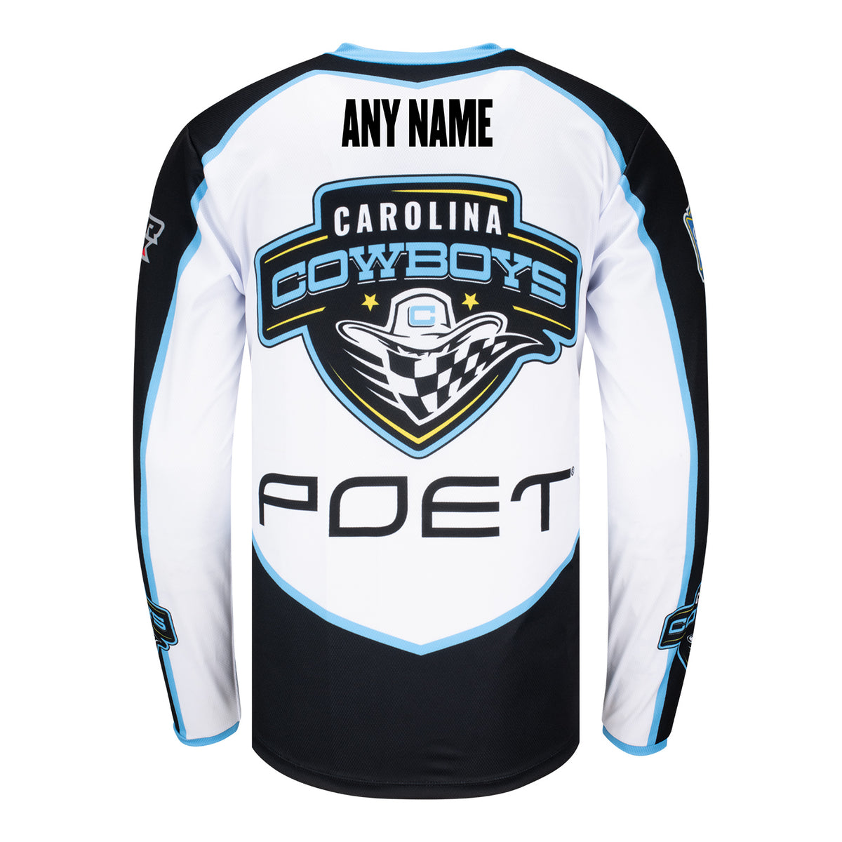 Carolina Cowboys Personalized Jersey - Back View