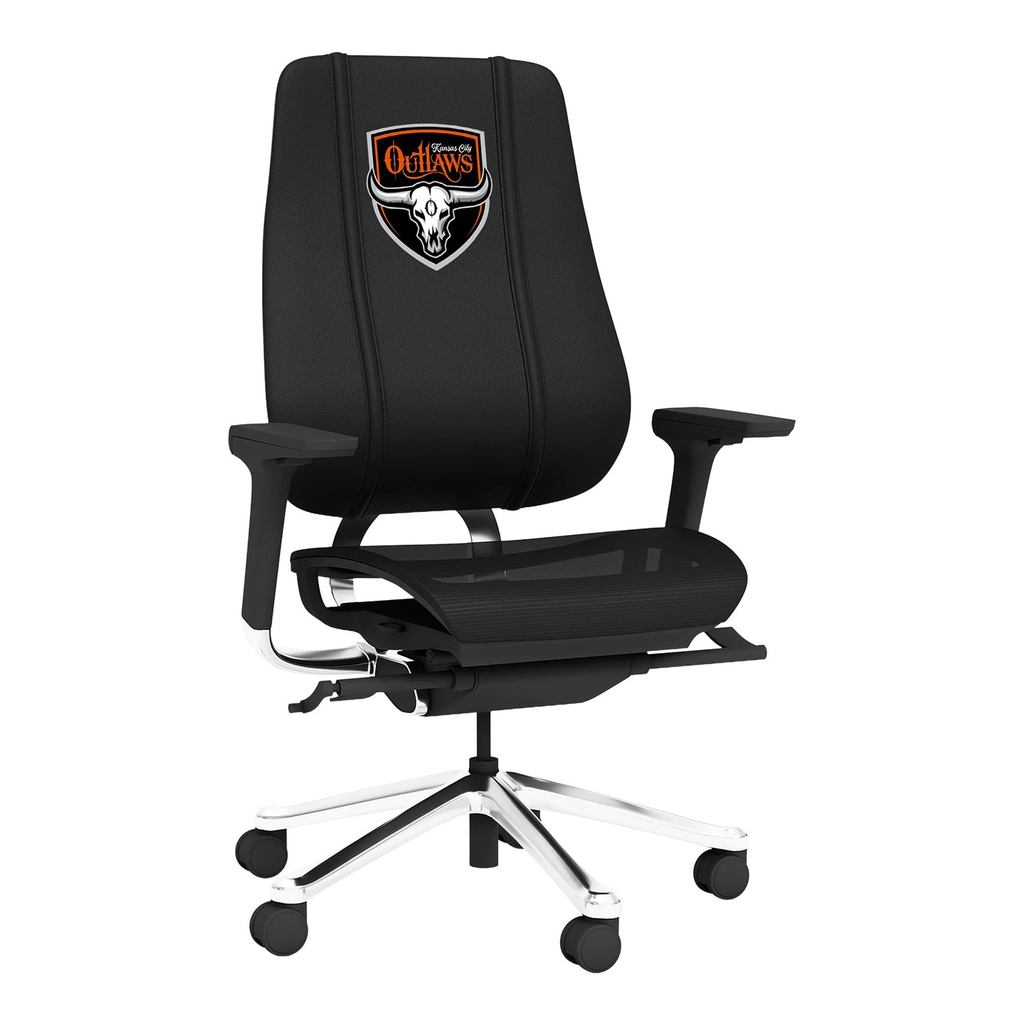Kansas City Outlaws Phantom X Mesh Chair - Angled Front Right View