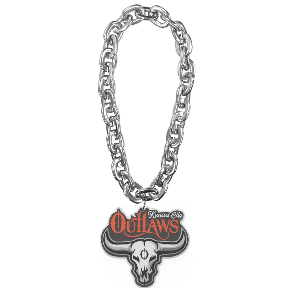 Kansas City Outlaws 3D Foam Fan Chain - Silver
