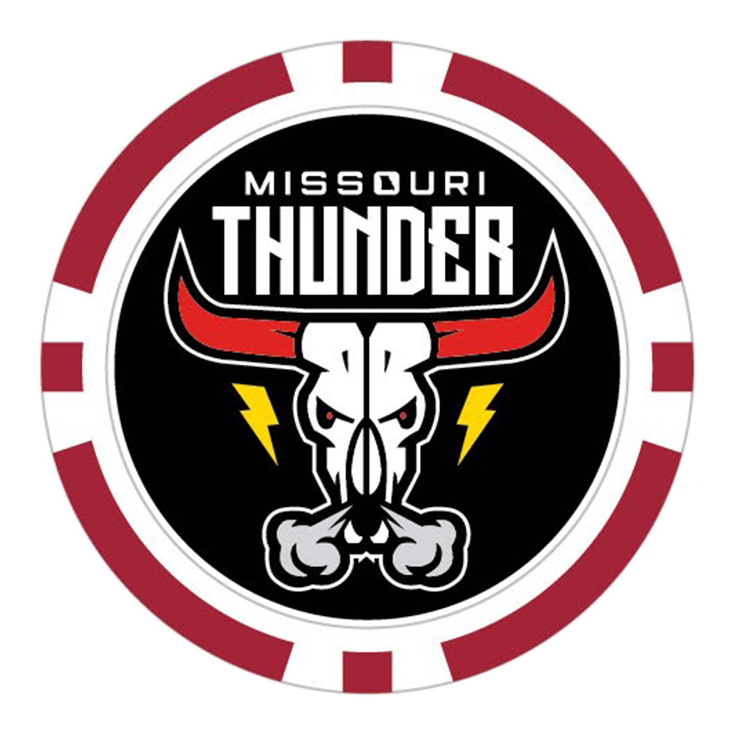 PBR Missouri Thunder Ball Marker - Team Logo Front View