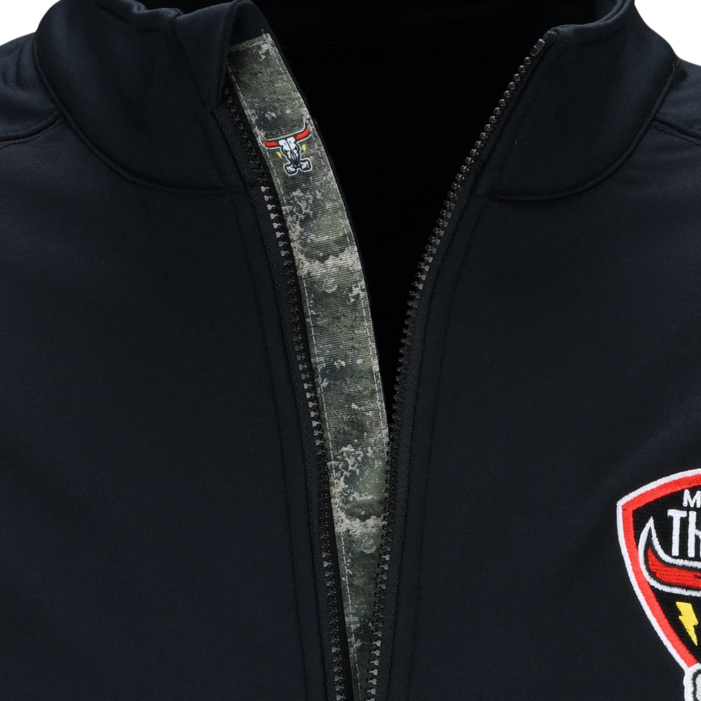 Missouri Thunder Performance Quarter-Zip in Black - Zoomed in View