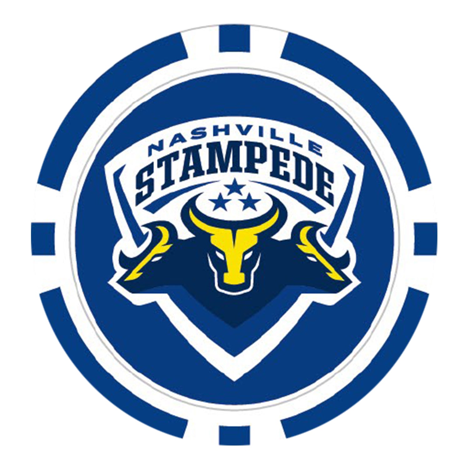 PBR Nashville Stampede Ball Marker - Team Logo Front View