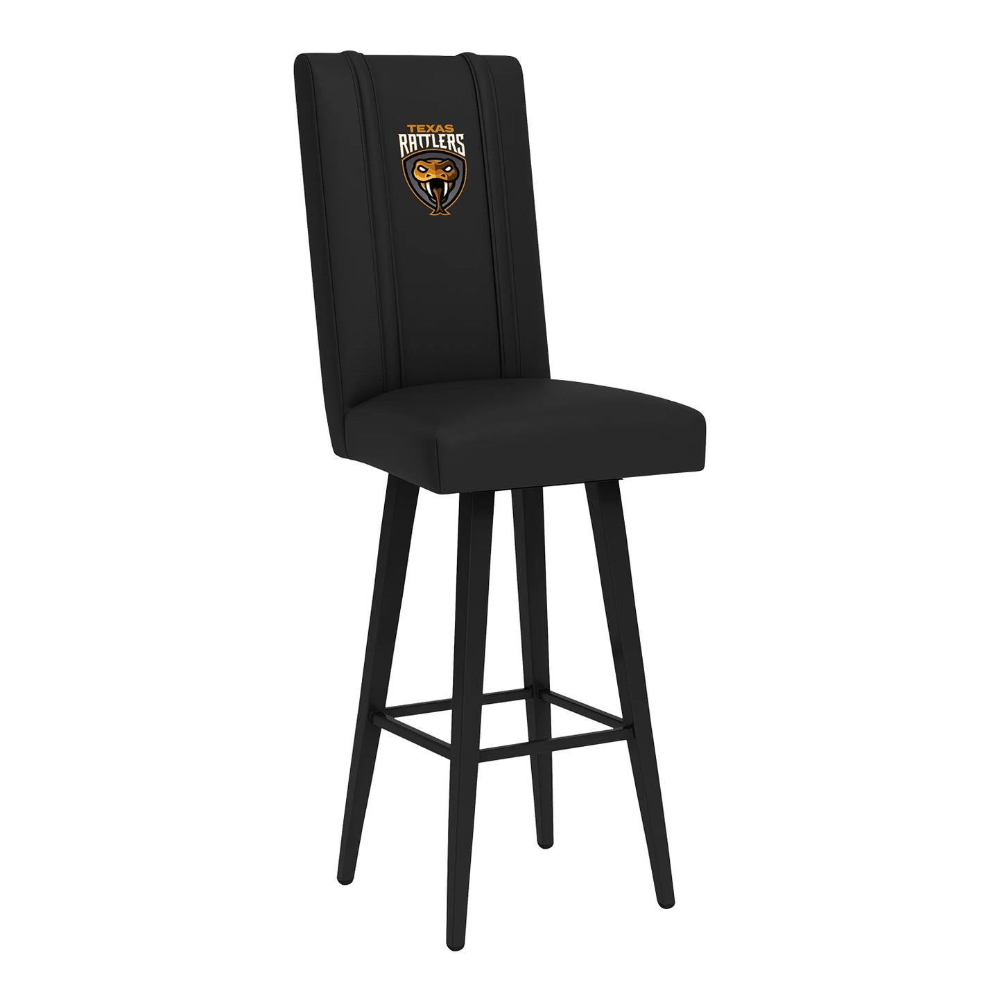 Texas Rattlers Swivel Barstool - Angled Front Right View