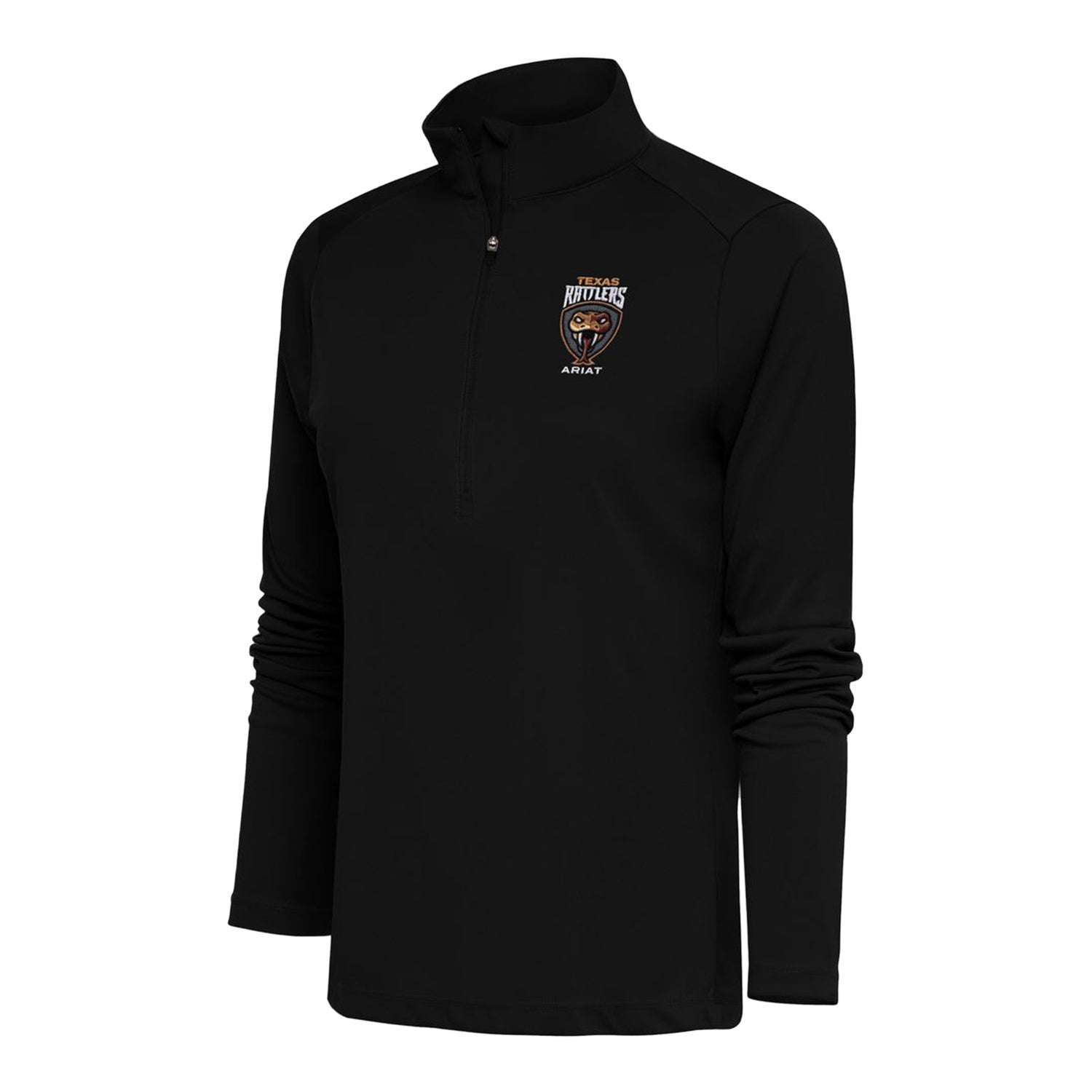 Ladies Texas Rattlers 1/4 Zip Pullover - Front View