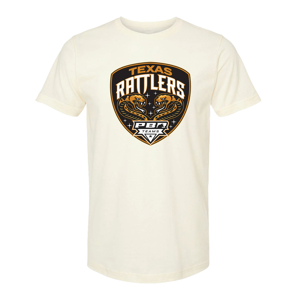 PBR Texas Rattlers Shield T-Shirt - Natural