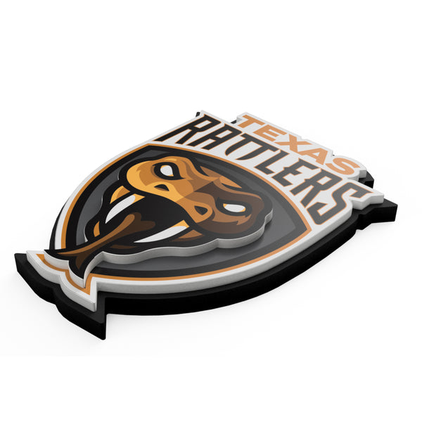 Texas Rattlers 3D Foam Fan Chain - Medalion 