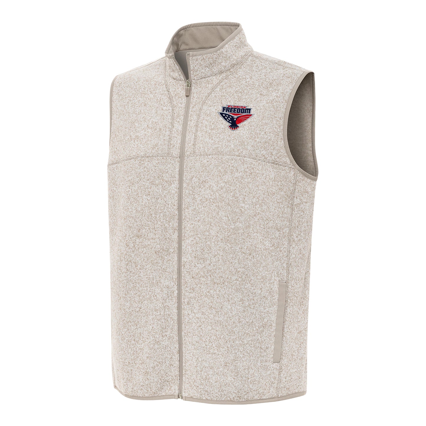 PBR x Antigua Florida Freedom Fortune Vest - Oatmeal Heather