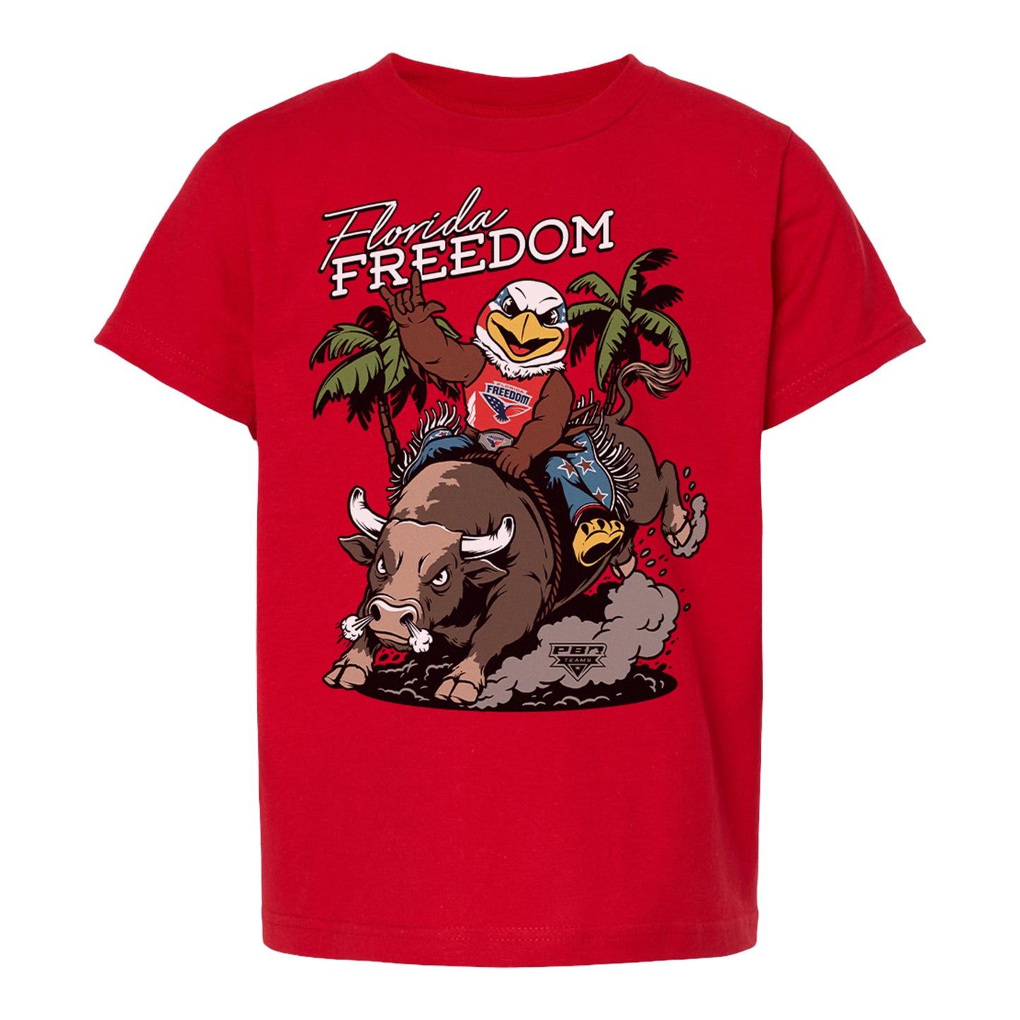 Youth PBR Freddie Freedom Cartoon T-Shirt - Red