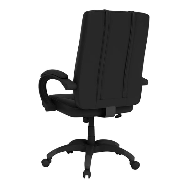 Office Chair with PBR Primary Logo - Angled Rear Left Side View