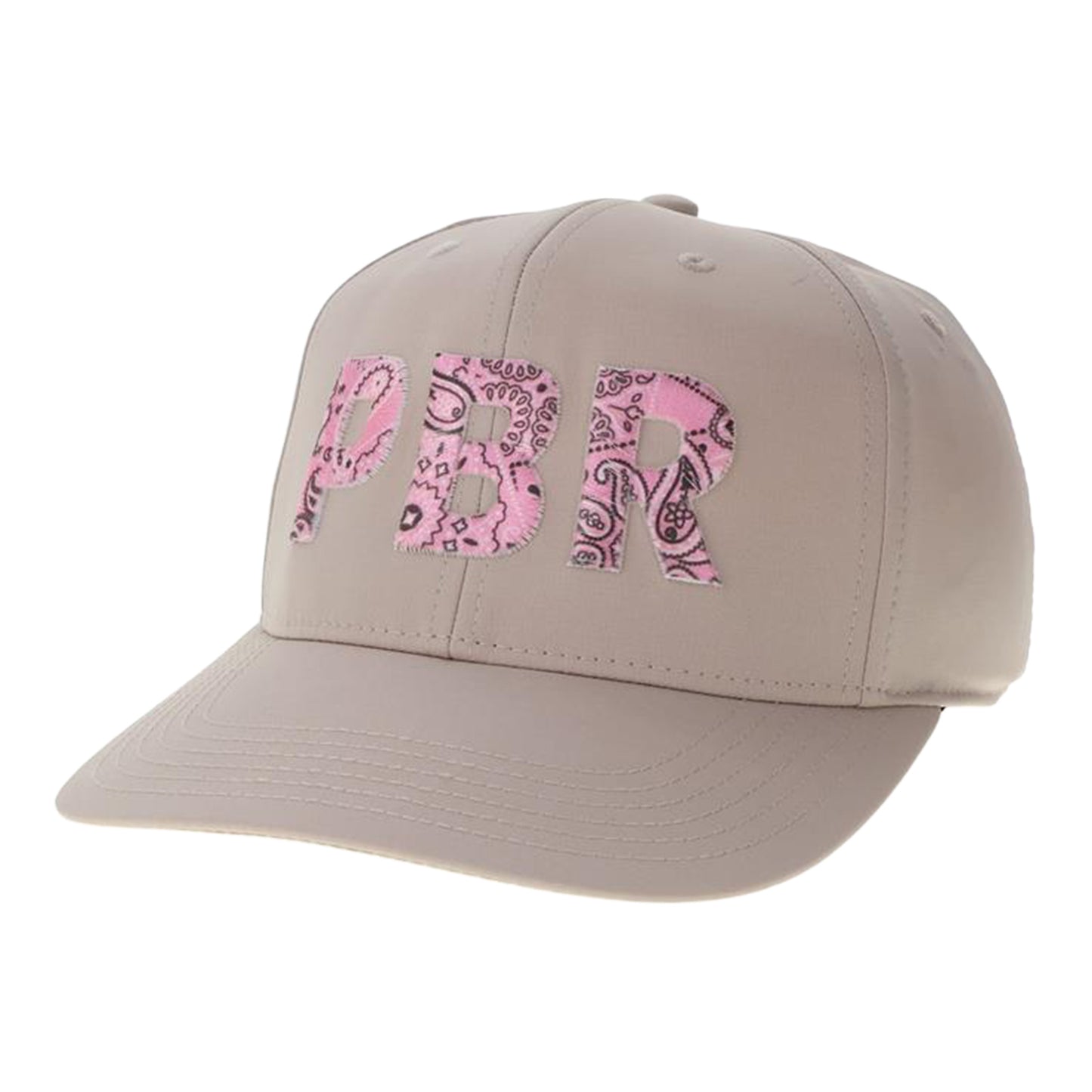 PBR Ladies Pink Floral Patch Hat - Khaki