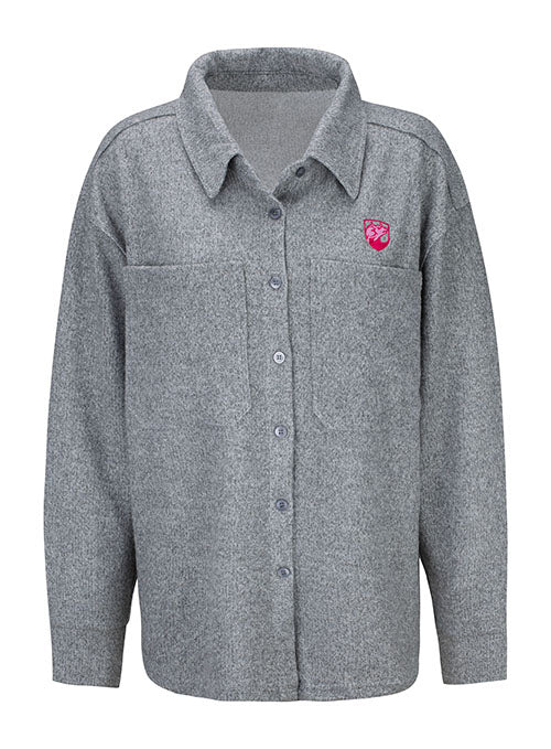 Ladies Embroidered Crest Shirt Jacket