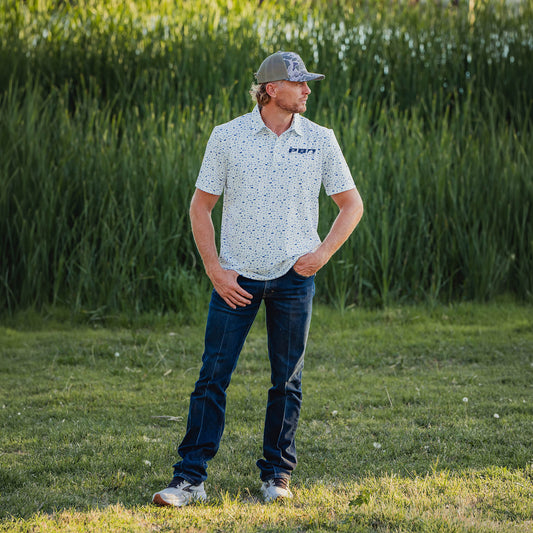 PBR Performance Golf Polo - White