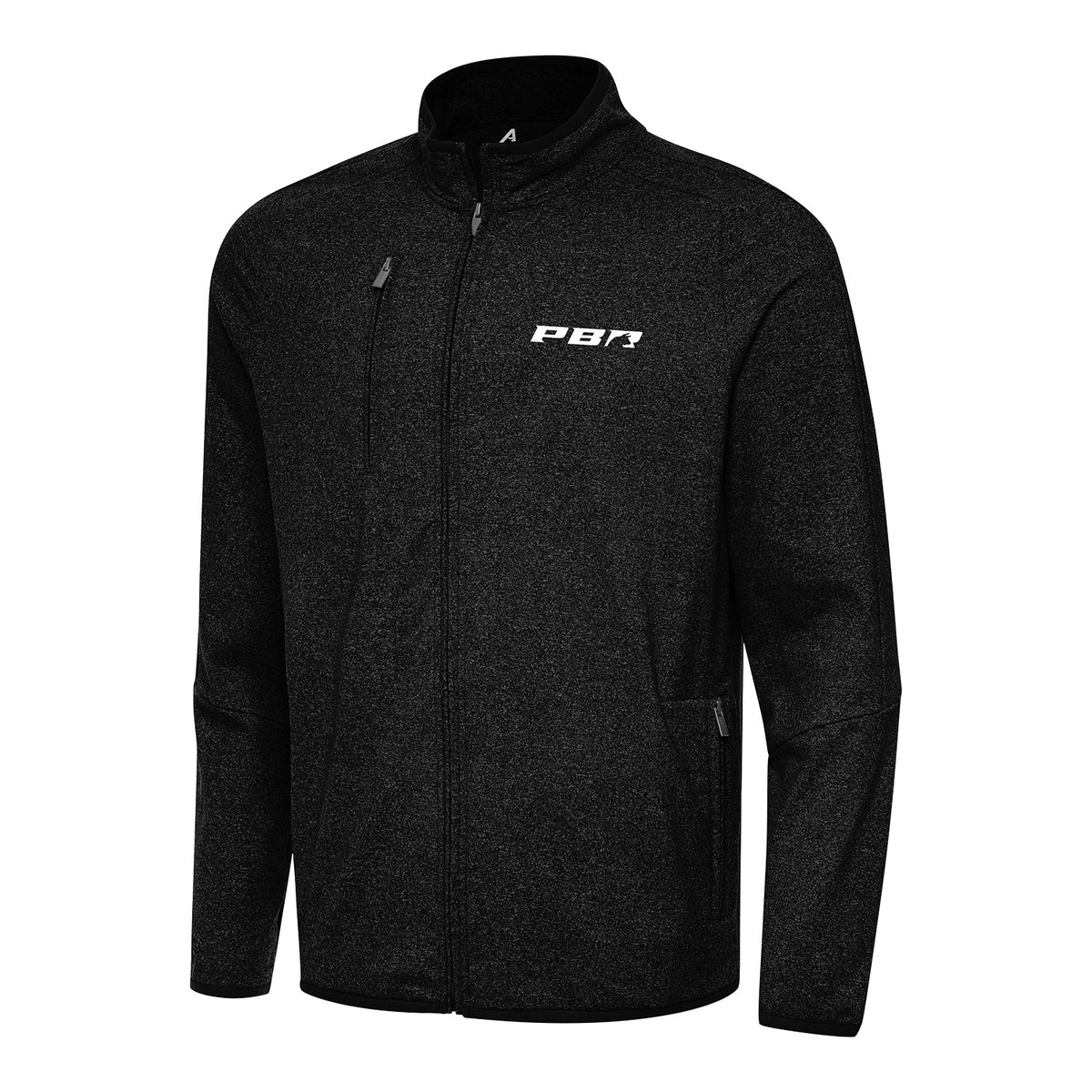 PBR x Antigua Primary Logo Hold-Up Jacket - Black Heather