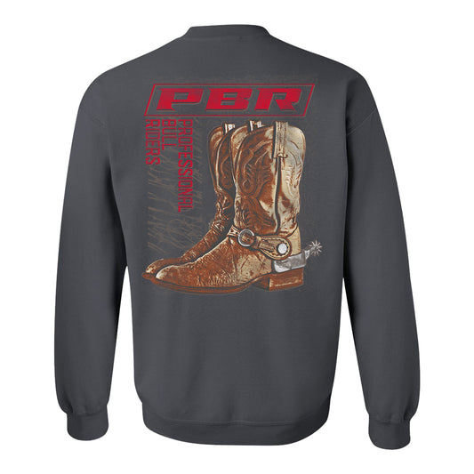 PBR Buckin' Tough Crewneck Sweatshirt - Charcoal