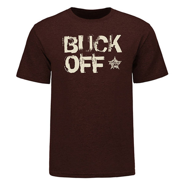 PBR Buck Off T-Shirt in Brown - Front View