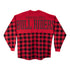 Holiday Plaid PBR Spirit Jersey® in Red - Back View