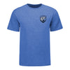 PBR Crest Shirt - Heather Royal - Front View