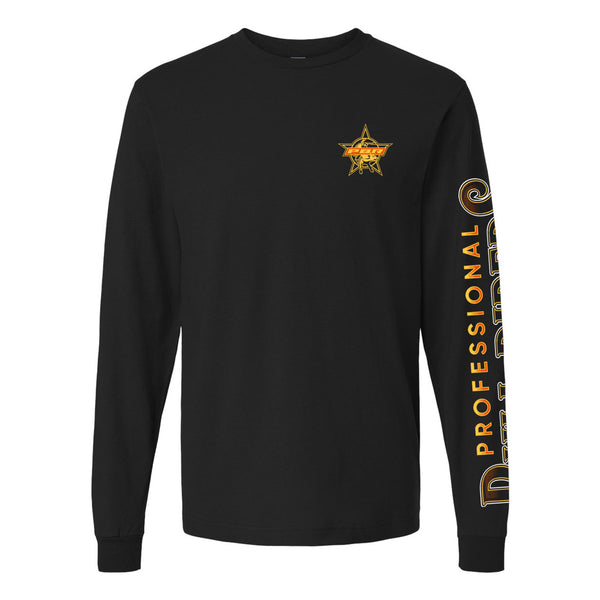 PBR Fire & Flames Long Sleeve T-Shirt - Front View