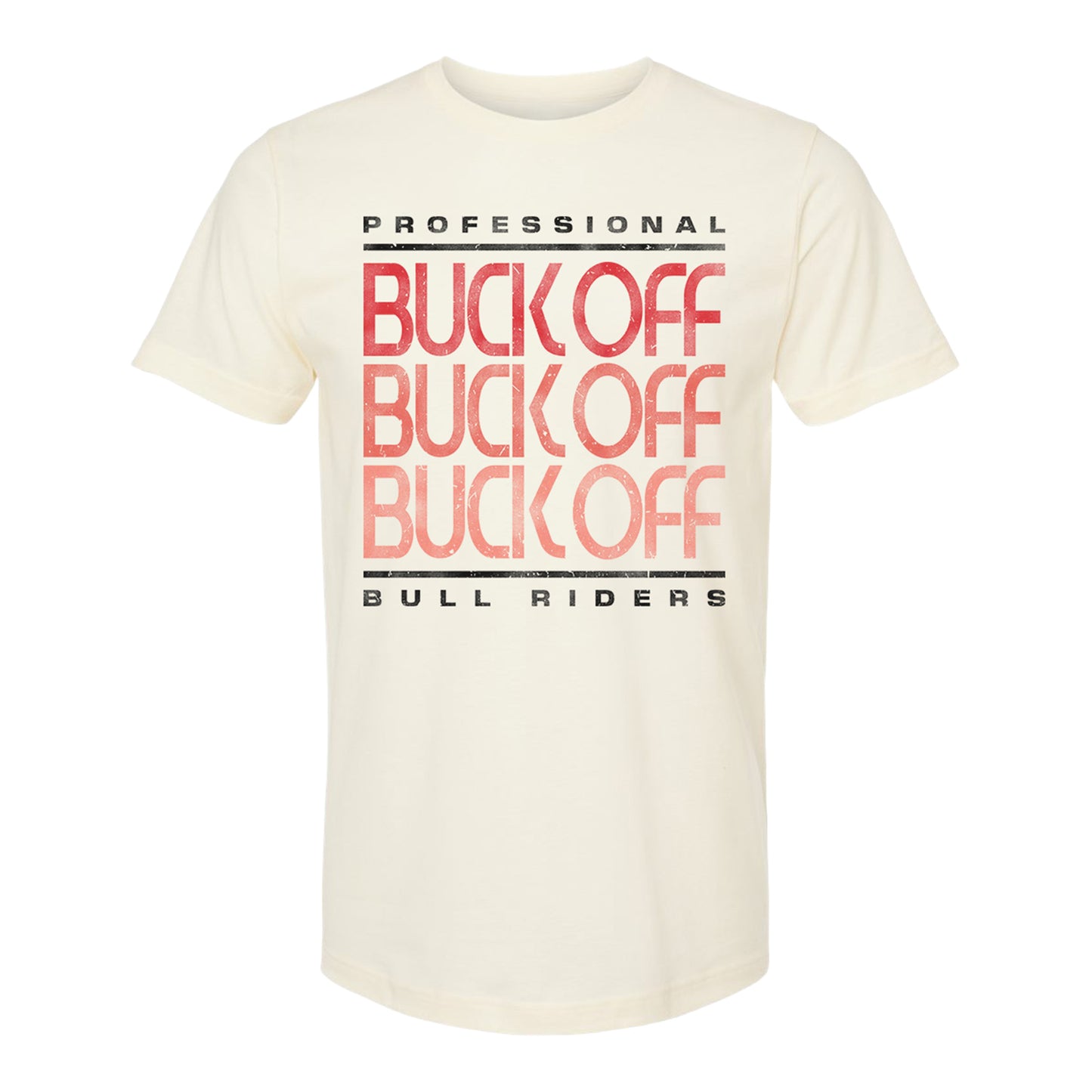 Buck Off Retro Repeat T-Shirt - Front View