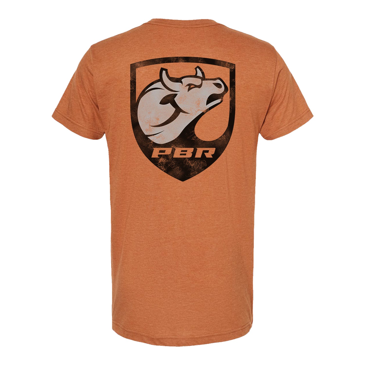 PBR Crest Shirt - Heather Rust - Back View