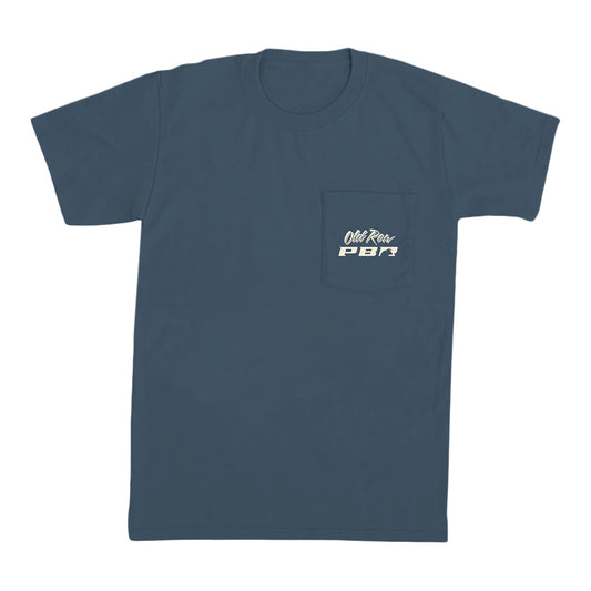 PBR x Old Row Bulls Night Out Pocket T-Shirt - Denim
