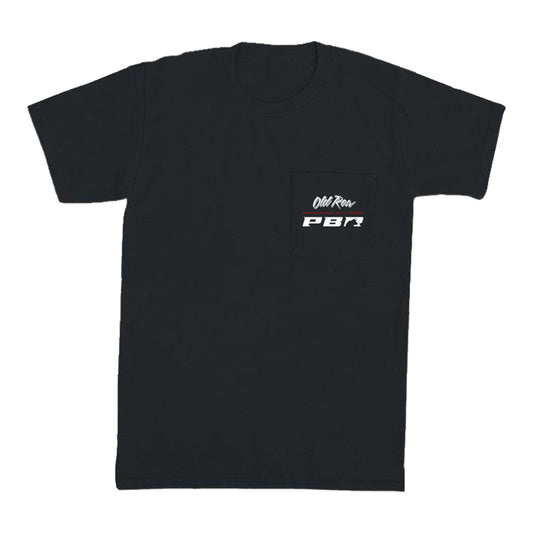 PBR x Old Row USA Neon Sign Pocket T-Shirt - Black