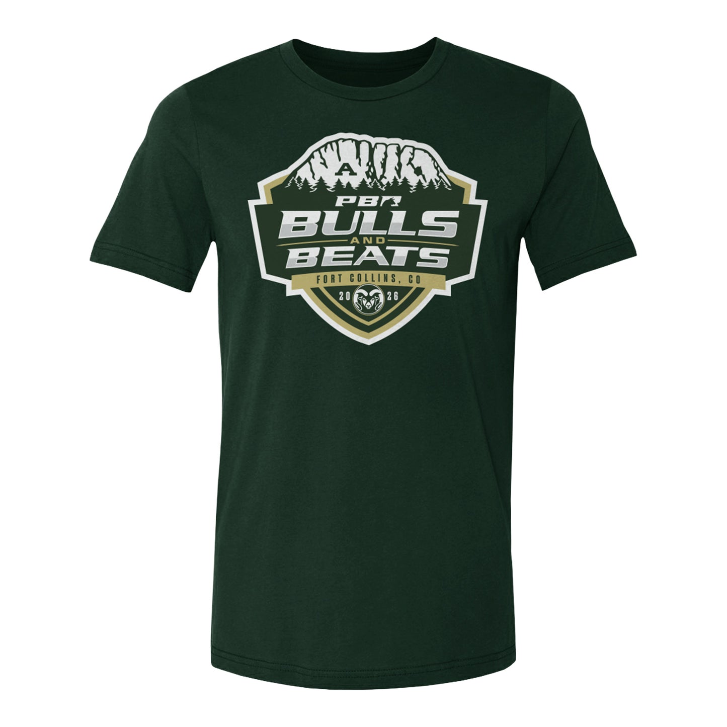 CSU x PBR 2026 Bulls & Beats Event Logo T-Shirt - Green