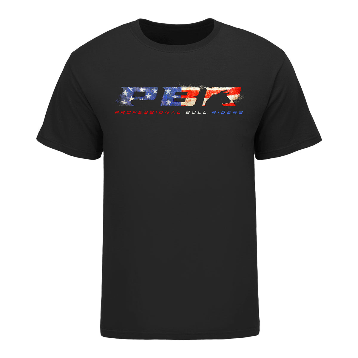 PBR Patriotic Flag Logo T-Shirt - Black