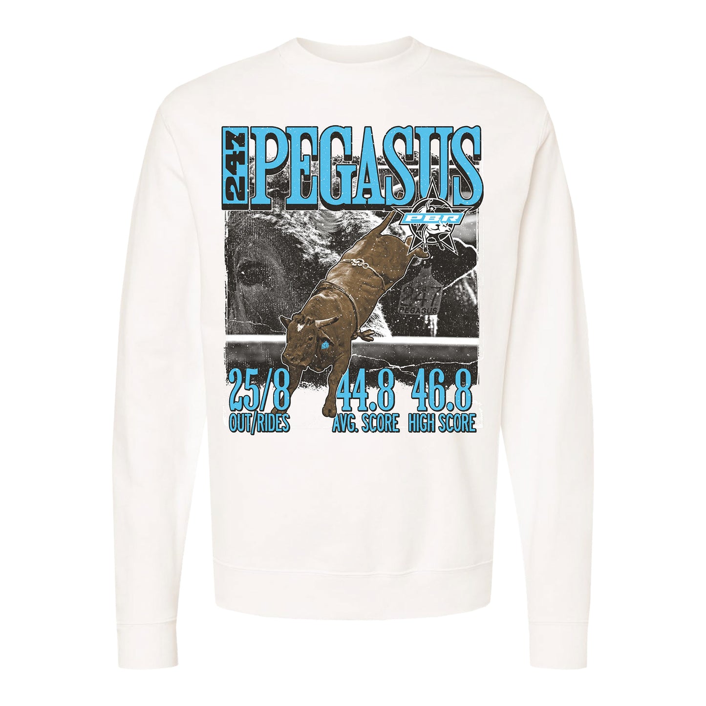 PBR Pegasus Career Stats Sweatshirt - White