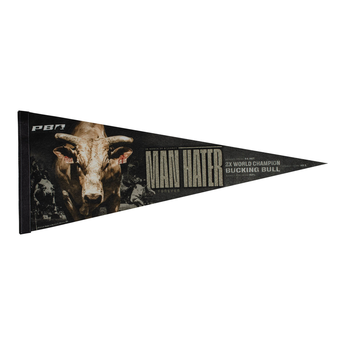 Man Hater Legacy Commemorative 12" x 30" Felt Pennant