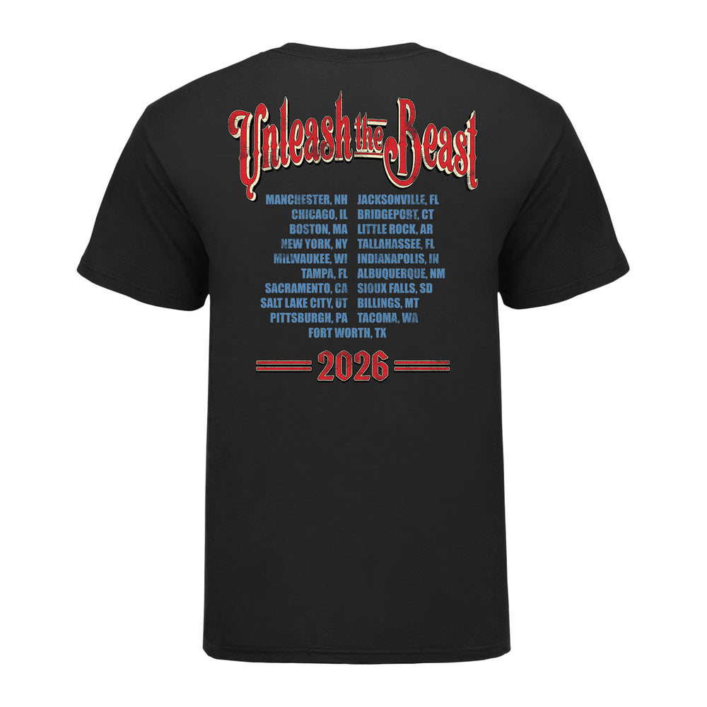 PBR Unleash The Beast 2026 Routing T-Shirt - Back View