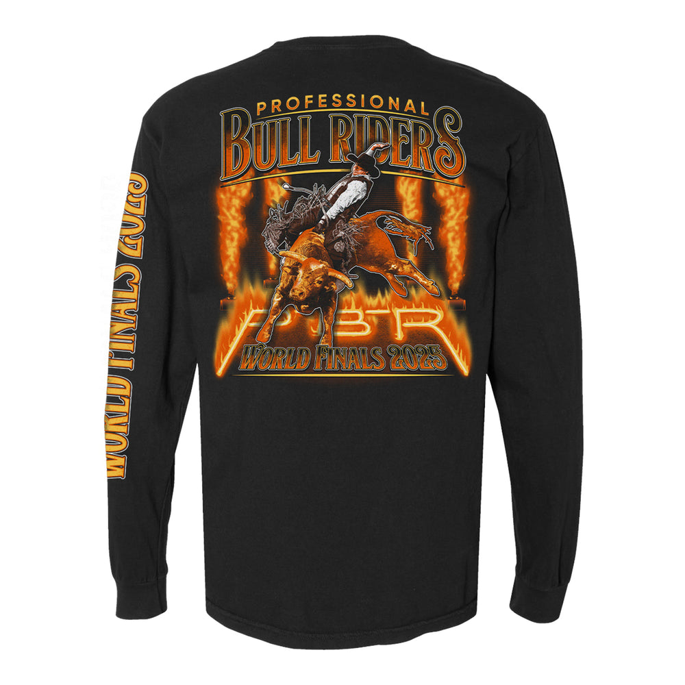 PBR World Finals 2025 Fire & Flames Long Sleeve T-Shirt