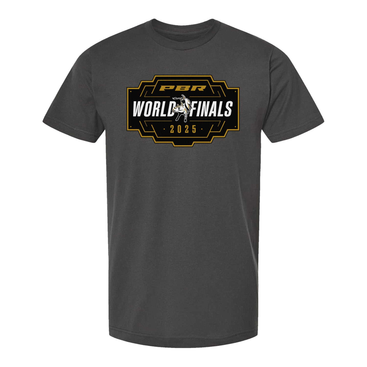 PBR World Finals 2025 Heather Charcoal T-Shirt - Front View