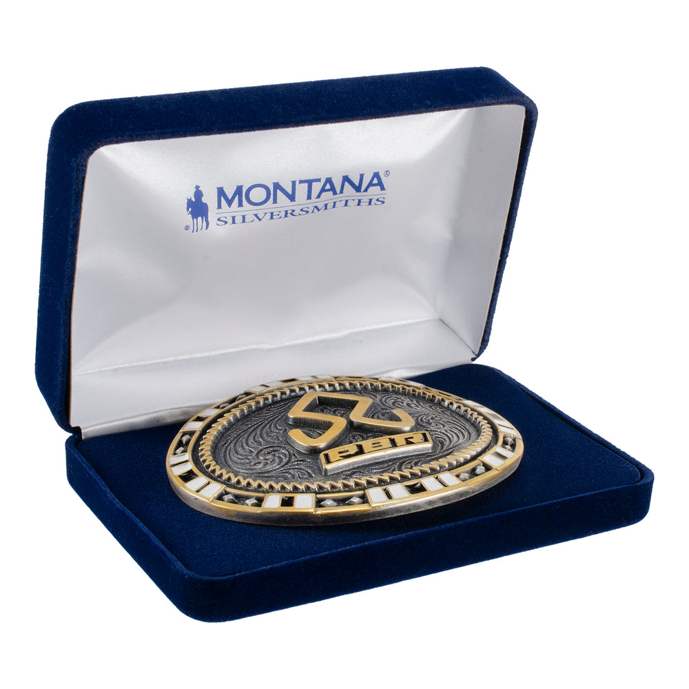 Jonnie Jonckowski Gold & Silver PBR Oval Buckle - Boxed View