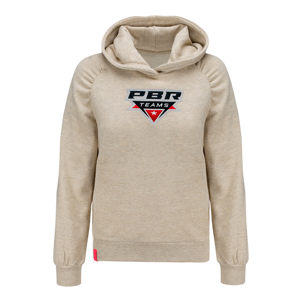Ladies French Terry Embroidered Teams Hooded Sweatshirt