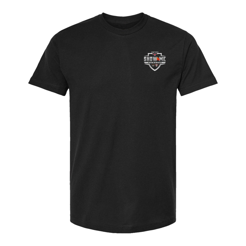 Show Me Showdown Rivalry T-Shirt - Outlaws vs. Thunder - Front View