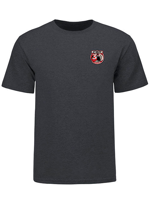 PBR Hampton 2023 Velocity T-Shirt in Dark Heather - Front View